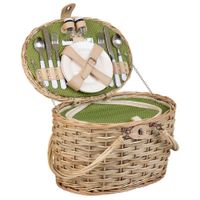 cesta de picnic 2 servicios natural