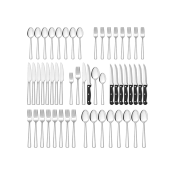 Juego De Cubiertos Acero Inoxidable 36 Piezas Manike Cuchillos Carne 6 Personas