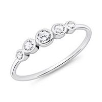 anillo de plata 925 para mujer con circonita