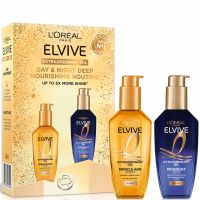 loreal paris elvive extraordinary oil day  night set