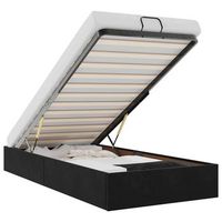 cama individual  cama para adultos  estructura de cama otomana sin colchon terciopelo negro