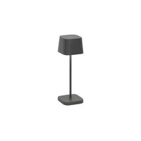 lampara de mesa led ofelia pro micro de color gris oscuro recargable y regulable