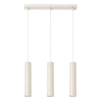 lampara de techo beige acero alt 45 cm