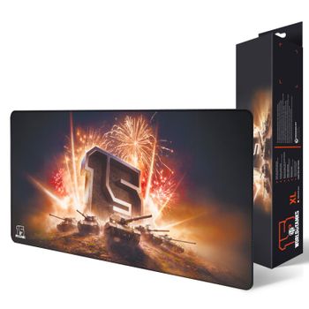 World Of Tanks 15th Anniversary Alfombrilla Gaming XL 90 cm