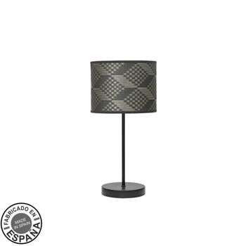 FABRILAMP Lámpara de sobremesa Moda 1xe14 Negro/tetris Gris