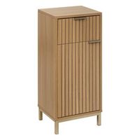mueble bajo de 2 puertas tasso en efecto madera natural - 5 five simply smart