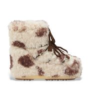 moon boot para mujer 80d1409690 botines icon low curly beige 3941 plano cordones casual