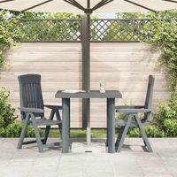 mesa de jardin  mesa de exterior de plastico verde 80x75x72 cm