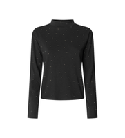 pepe jeans para mujer pl5000050 camiseta bunna negro s casual algodon manga larga