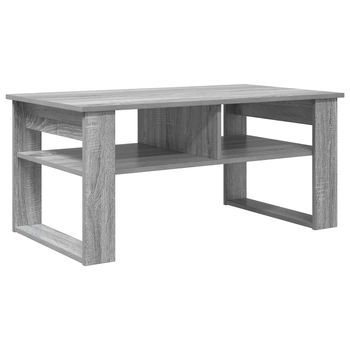 Mesa De Café - Mesa De Centro - Mesa Baja Gris Sonoma 96 X 54 X 44 Cm Madera De Ingeniería