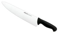 cuchillo cocinero de acero inoxidable nitrum de 300 mm mango negro