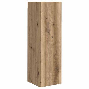Mueble De Tv Montado En La Pared 30 X 31 X 100 Cm Roble Artisan Vidaxl