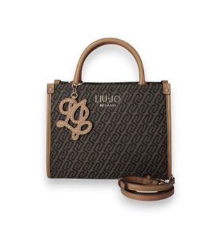 Liu Jo para mujer. AF6192-T378A Bolso Shopping T.moro marrón (OSFA), Casual, Poliéster