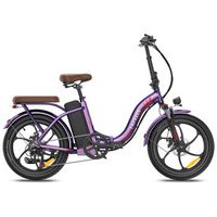 bicicleta electrica urbana plegable fafrees f20 pro 36v 250w 25ah purpura rosado