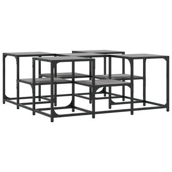 Mesa De Café - Mesa De Centro Madera De Ingeniería Gris Sonoma 91x91x40 Cm