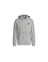 sudadera adidas essentials melange embroidered small logo m grey