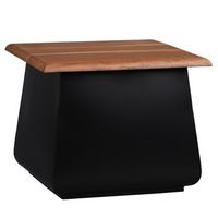 mesa auxiliar de salon sheffield 50x40x50 cm negro womo-design