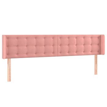 Cabecero De Terciopelo Rosa 163x16x78/88 Cm Vidaxl