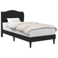 estructura de cama negro 90 x 200 cm cuero sintetico vidaxl