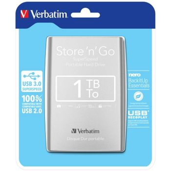 Disco duro portátil Verbatim Store n Go 1TB USB 3.0 2.5