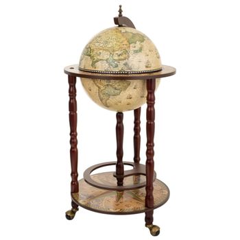 Mueble botellero globo terráqueo