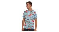 maillot de manga corta dharco floral azul