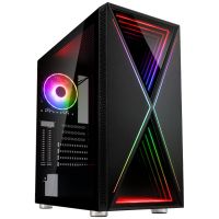 kolink void x argb cristal templado usb 30 negra
