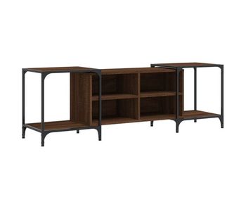Mueble tv - mesa de tv madera de ingeniería marrón roble 153x37x50 cm