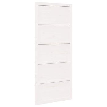 Puerta Corrediza Blanco 100 X 2,5 X 208 Cm Vidaxl