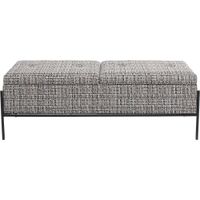 banco islandia 120x40cm blanco y negro kare design