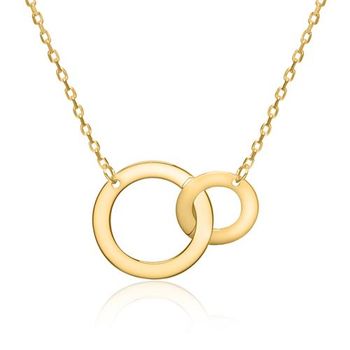 Cadena de mujer círculos de oro 9 quilates