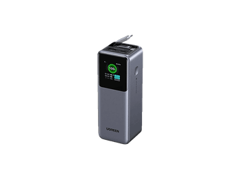 Batería externa - Ugreen 55987B, Universal, 165W, 20000 mAh, USB-C y USB-A, Con Cable USB-C, Gris