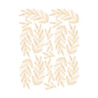 stickers decorativos de pared plantas laurel beige
