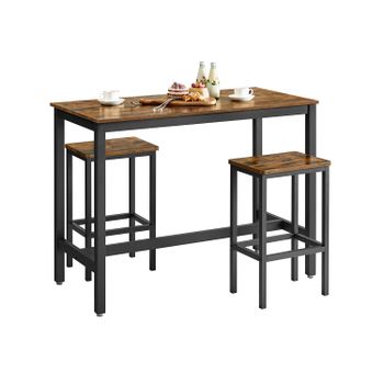 Mesa de Barra con 2 Taburetes