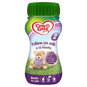 Cow & Gate 2 Follow On Baby Milk Formula Liquid 6-12 Months