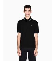 ax armani exchange para hombre xm001287af17321uc001 polo basic negro s casual algodon manga corta