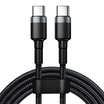 Cable Tipo C a Tipo C PD de 6A 120W, PD de carga rápida y transmisión de datos, núcleo de cobre, 1M/2M de largo, para iP