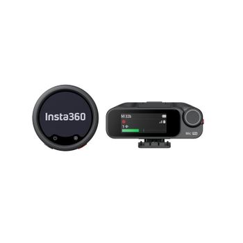 Micrófono Insta360 Mic Pro inalámbrico con pantalla personalizable y modos direccionales