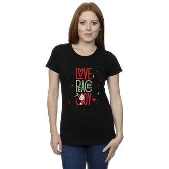 Disney Camiseta The Aristocats Love Peace Joy para mujer