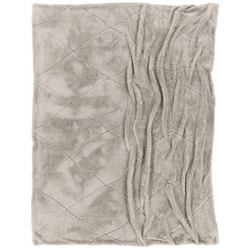 Manta suave Utah crema 150x200 cm