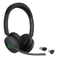 auriculares yealink bh74 uc inalambricos bluetooth con cancelacion activa de ruido microfono y usb-ca negros