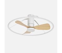 ventilador de techo metal color blanco serie oporto 84cm