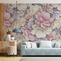 papel pintado autoadhesivo flores 400x260cm
