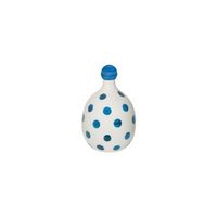 lido - botella de ceramica con lunares azul azafran