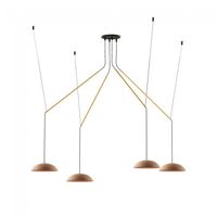 lampara colgante led absidiola plato movil 4x35w