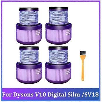 1 Juego De Filtros Hepa Lavables Para Aspiradoras Inalámbricas Dyson V10 Digital Silm/sv18 Purple.