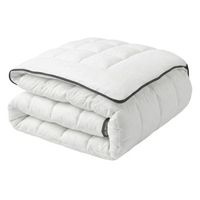 edredon blanco algodon japara tamano individual 135 x 200 cm ropa de cama acolchado dormitorio koutra