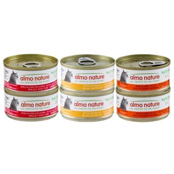 Almo Nature 12 x 70 g - Pack Ahorro - Pack mixto con pollo