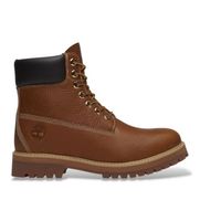 timberland para hombre tb0a29u2en11 botas de piel heritage marron 435 plano cordones clasico