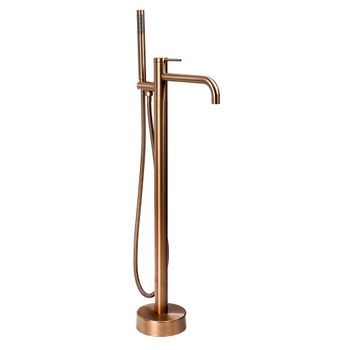Grifo De Bañera De Suelo Clif Brush Copper